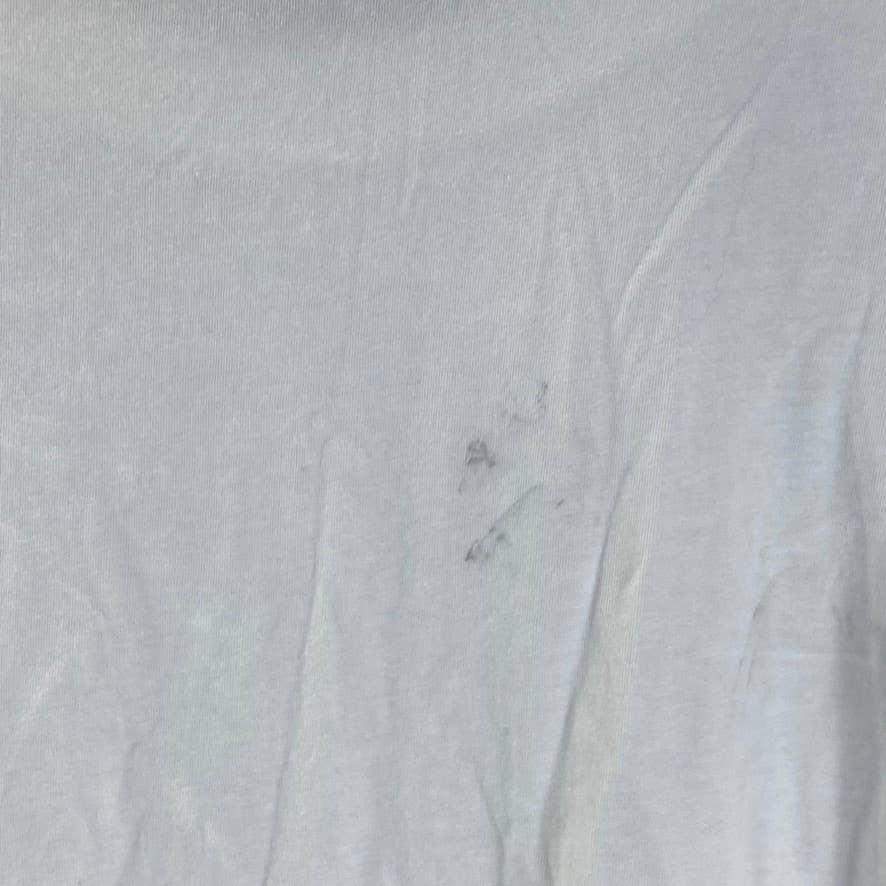 INC INTERNATIONAL Women's Bright White Crewneck Roll-Tab Oversized T-Shirt SZ2XL