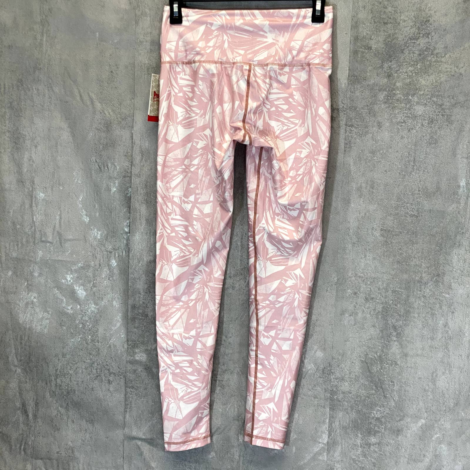 PRO-FIT Activewear Women's Pink Wave High-Rise Lightweight Pull-On Leggings SZ S