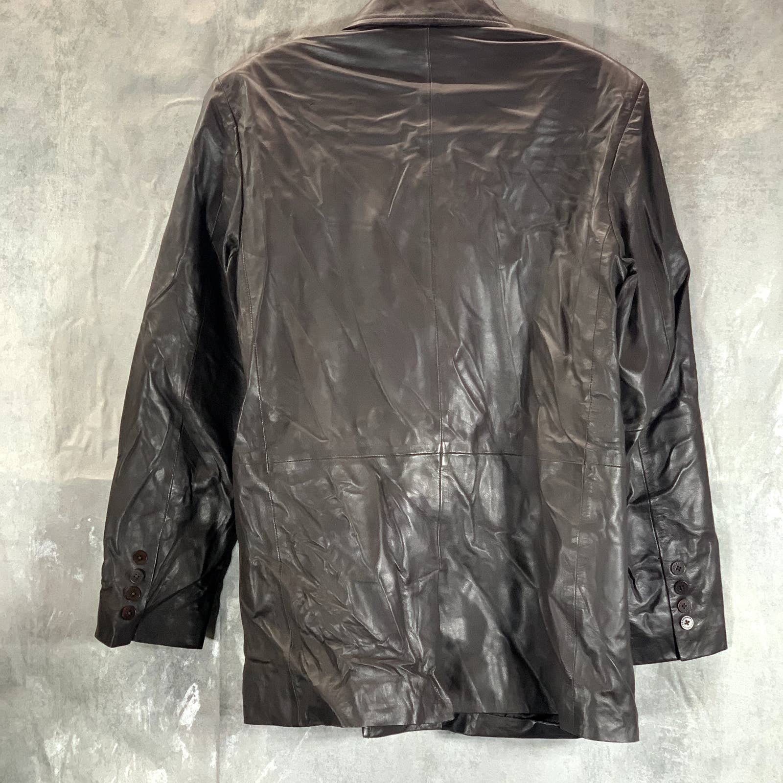 REMAIN BIRGER CHRISTENSEN Women's Mulch Leather Double-Breasted Blazer SZ US6