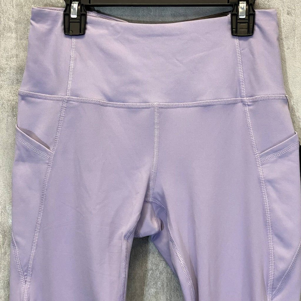 RBX Women's Lilac Dream High-Rise Stretch Pull-On Capri Leggings SZ S