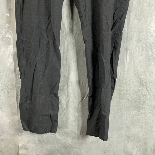 CALVIN KLEIN Men's Dark Grey Infinite Stretch Skinny-Fit Dress Pants SZ 36X29