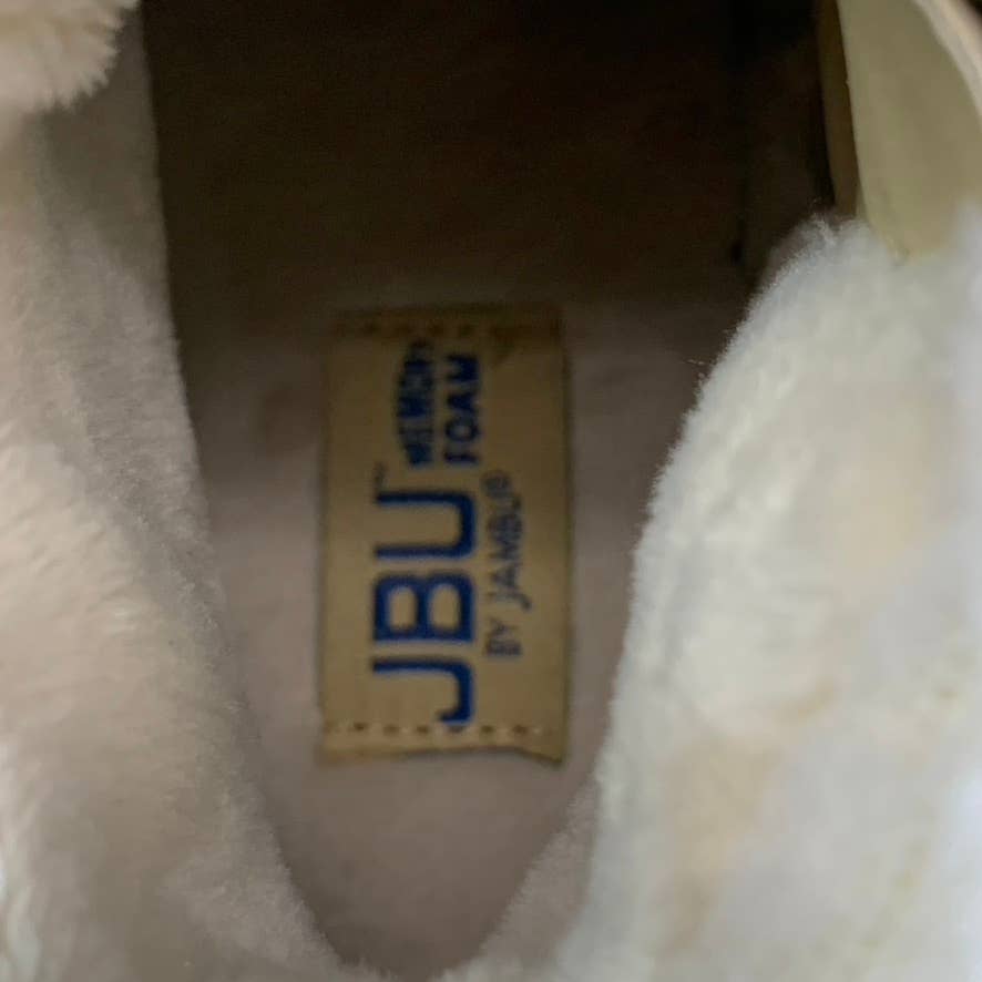 JBU By JAMBU Women's Stone White Blue Creek Memory Foam Lace-Up Ankle Boot SZ6.5