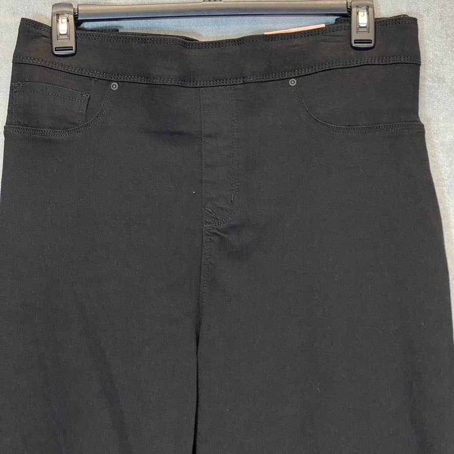 CURVES 360 BY NYDJ Women's Solid Black Sculpt Pull-On Denim Leggings SZ 28