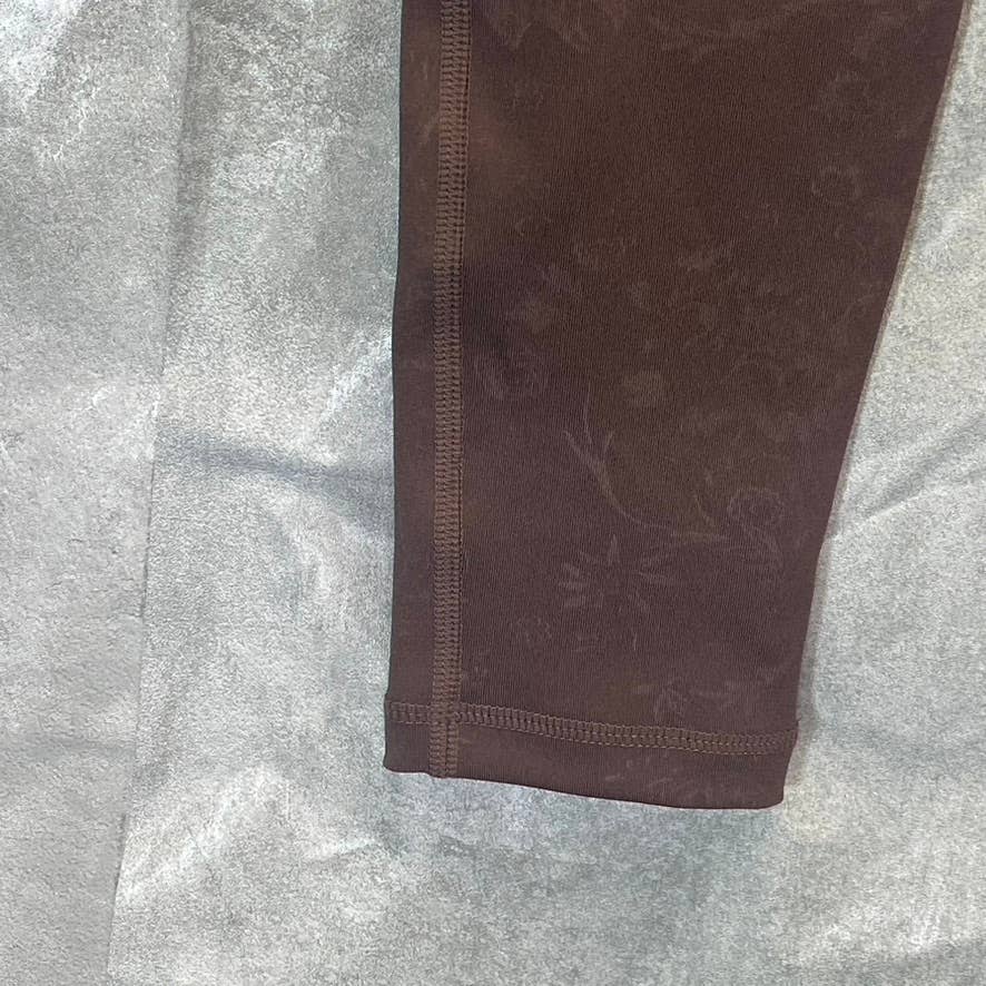 LAUNDRY By Shelli Segal Taupe Printed High-Waist Stretch Pull-On Active Leggings SZ M