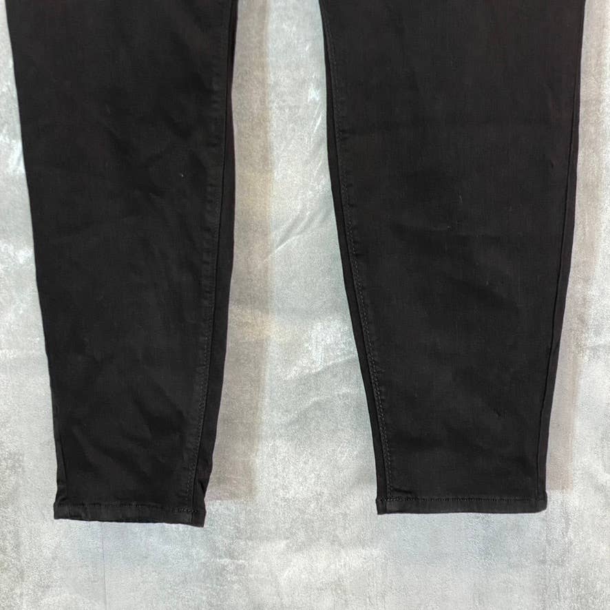 CURVES 360 BY NYDJ Women's Solid Black Sculpt Pull-On Denim Leggings SZ 28