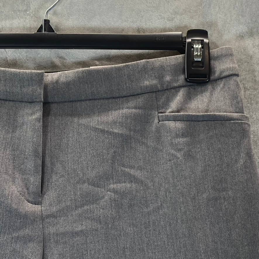 ALFANI Women's Pepper Grey Mid-Rise Modern Straight-Leg Pants SZ 6