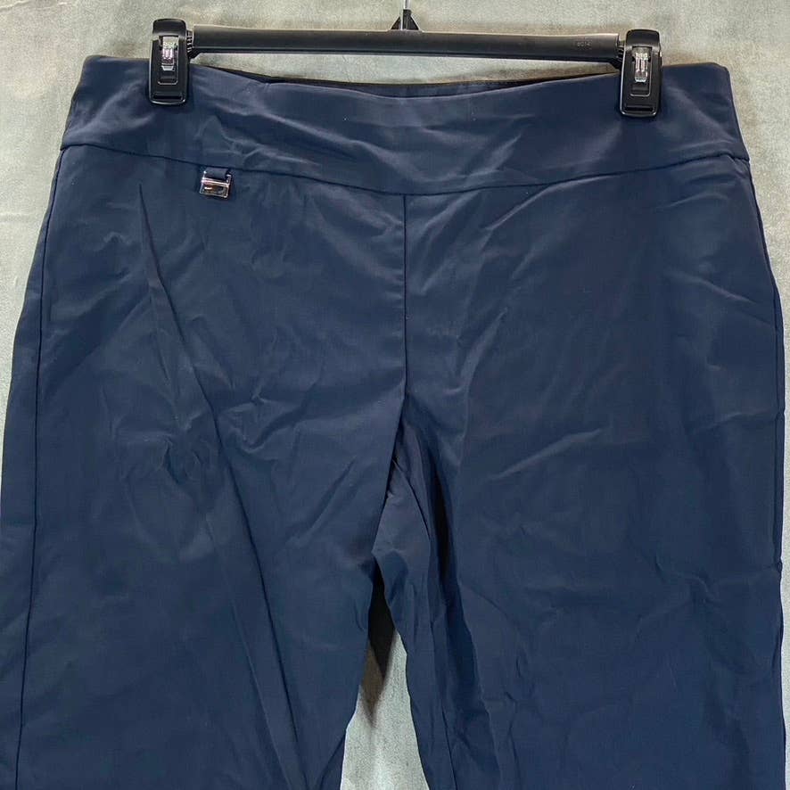 ALFANI Women's Short Modern Navy Tummy-Control Skinny-Leg Pull-On Pants SZ 16S