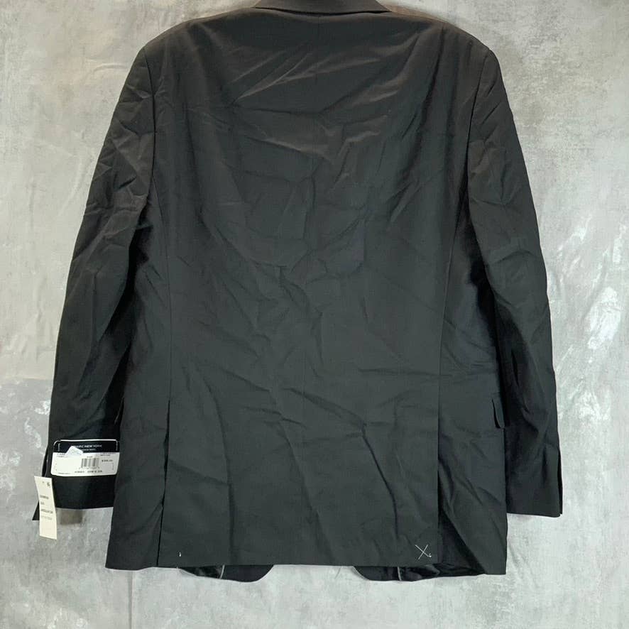 MARC NEW YORK Men's Black Modern-Fit Two-Button Suit Jacket SZ 40R