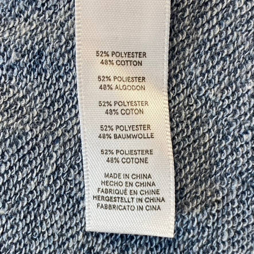 ALTERNATIVE Women's Bay Blue Pin Dot Surplice Short Sleeve Pull-On Jumpsuit SZ S