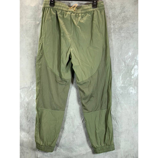 BASS OUTDOOR Women's Deep Lichen Green Roque Mesh Pull-On Pants SZ M