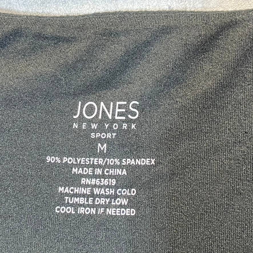 JONES NEW YORK Women's Solid Black Stretch Pull-On Jogger Pants SZ M