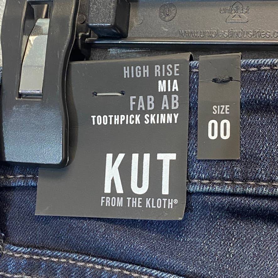 KUT From the Kloth Women's Legacy Wash Mia Fab Ab High-Rise Toothpick Skinny Jeans SZ 00
