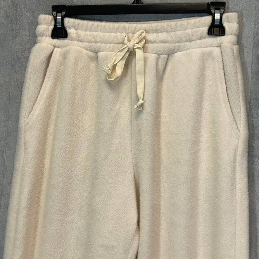 NIA Women's Bone Elastic Drawstring Waist Pull-On Fleece Jogger Pants SZ XS