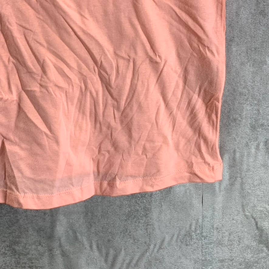 STYLE & CO Women's Champagne Pink Scoop-Neck Short Sleeve Classic Tee SZ S