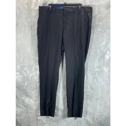 REACTION KENNETH COLE Men's Black Techni-Cole Slim-fit Dress Pants SZ 38X30