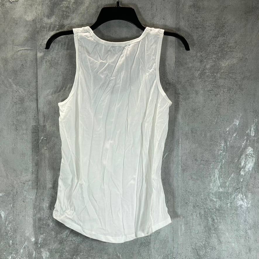 INC INTERNATIONAL CONCEPTS Women's Bright White Knotted-Strap Tank Top SZ S