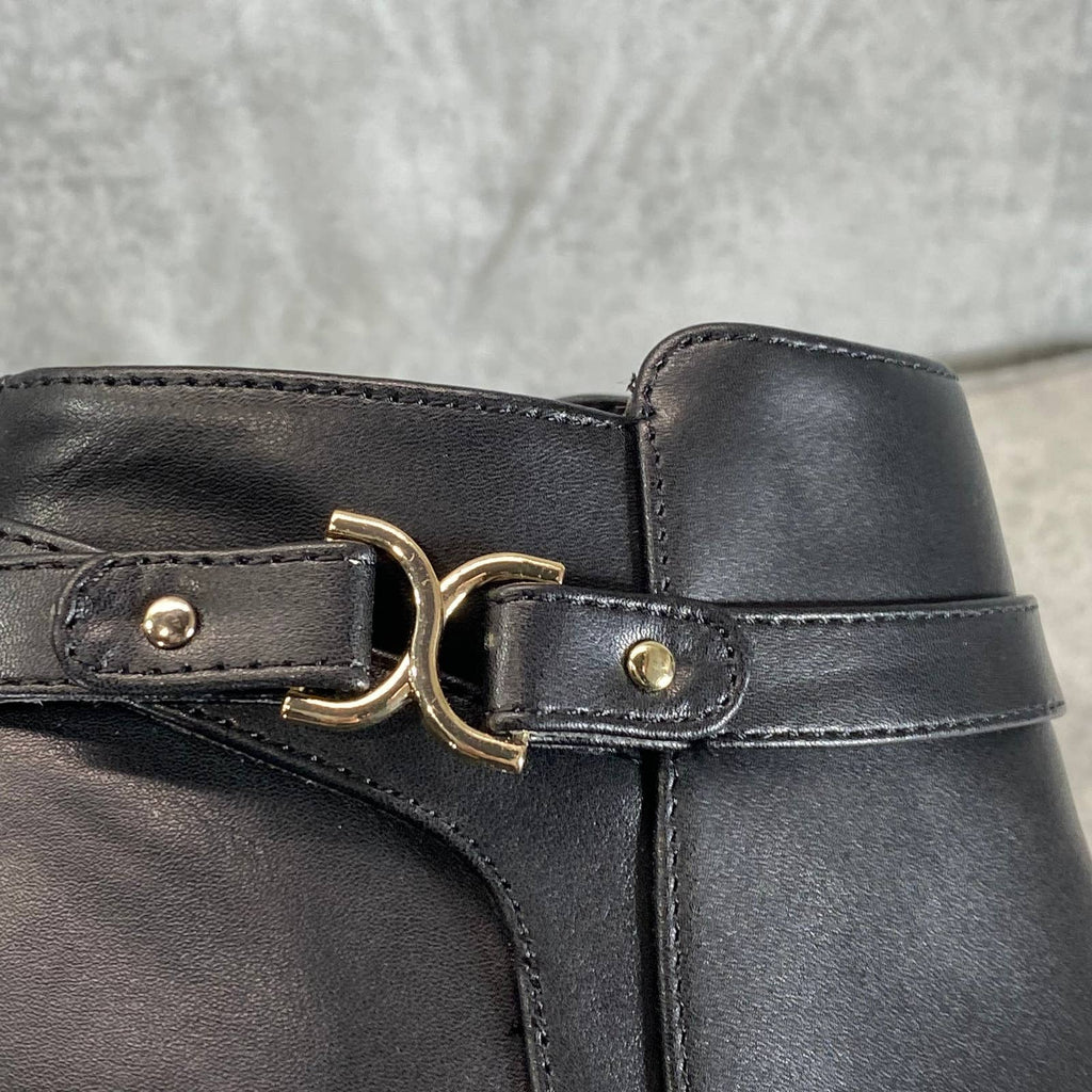 CHARTER CLUB Women's Black Pixxy Almond-Toe Dress Booties SZ 9