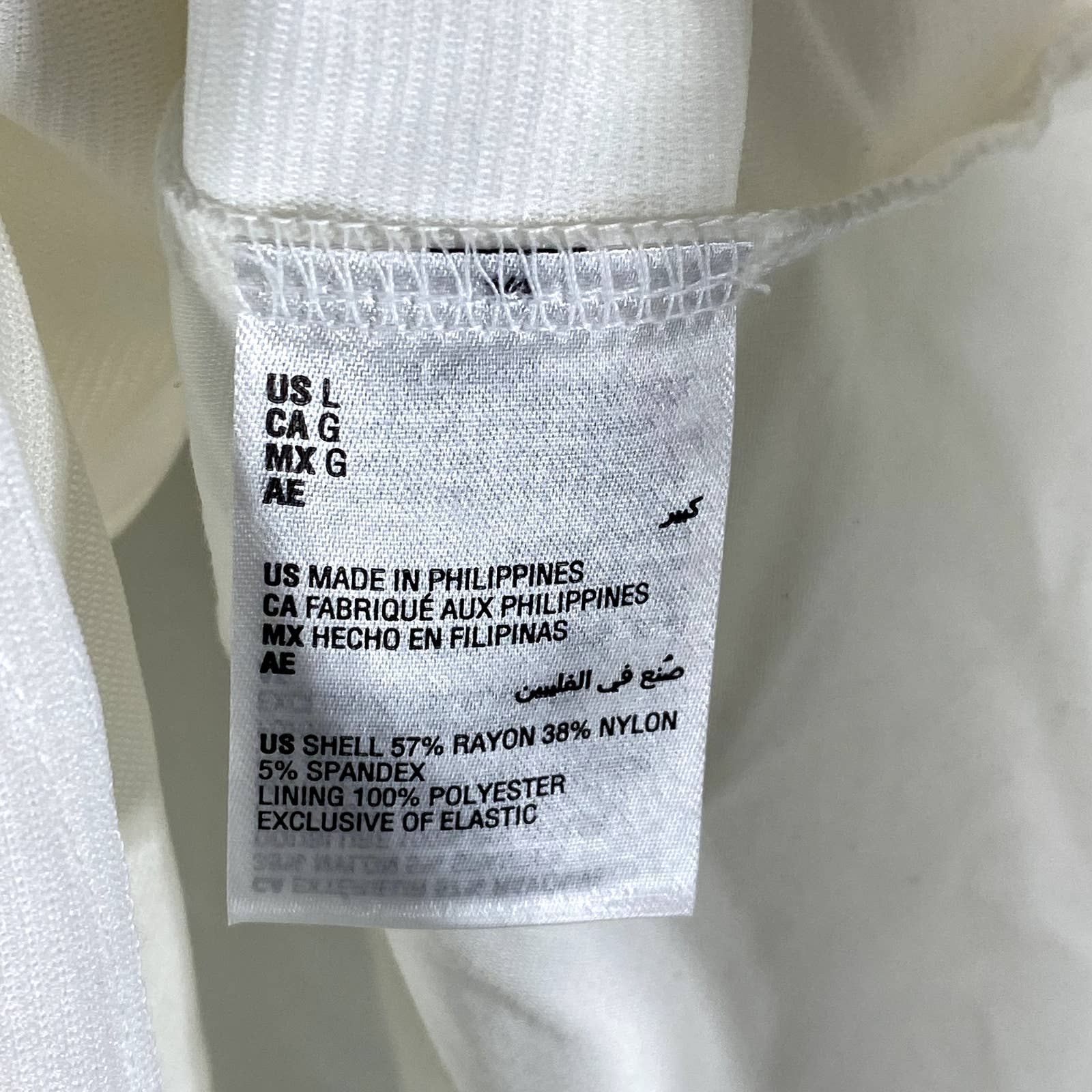 INC INTERNATIONAL CONCEPTS Women's White Cold-Shoulder Balloon-Sleeve Top SZ L