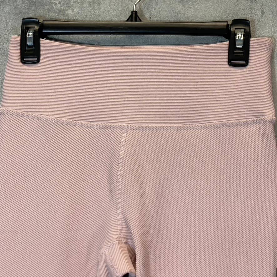 HARMONY & BALANCE Women's Lilac Ribbed High-Waist Tummy Control Pull-On Active Leggings SZ M