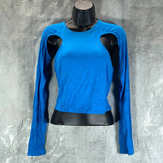 BAR III Zerina Akers Women's Water Pulse Cutout Long Sleeve Knit Top SZ M