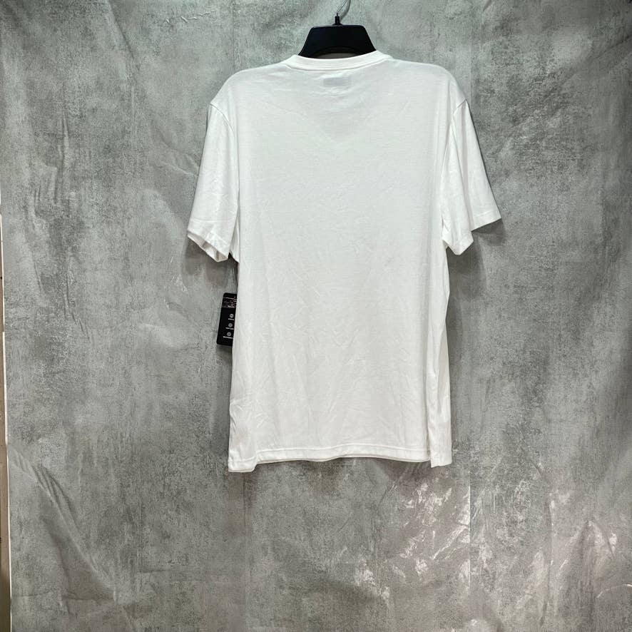 ALFANI White Travel Stretch V-Neck T-Shirt SZ L