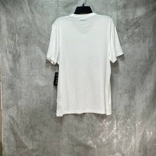 ALFANI White Travel Stretch V-Neck T-Shirt SZ L