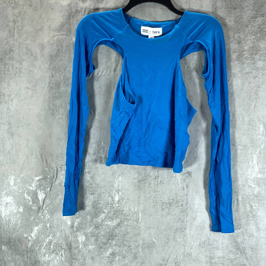 BAR III Zerina Akers Women's Water Pulse Cutout Long Sleeve Knit Top SZ M