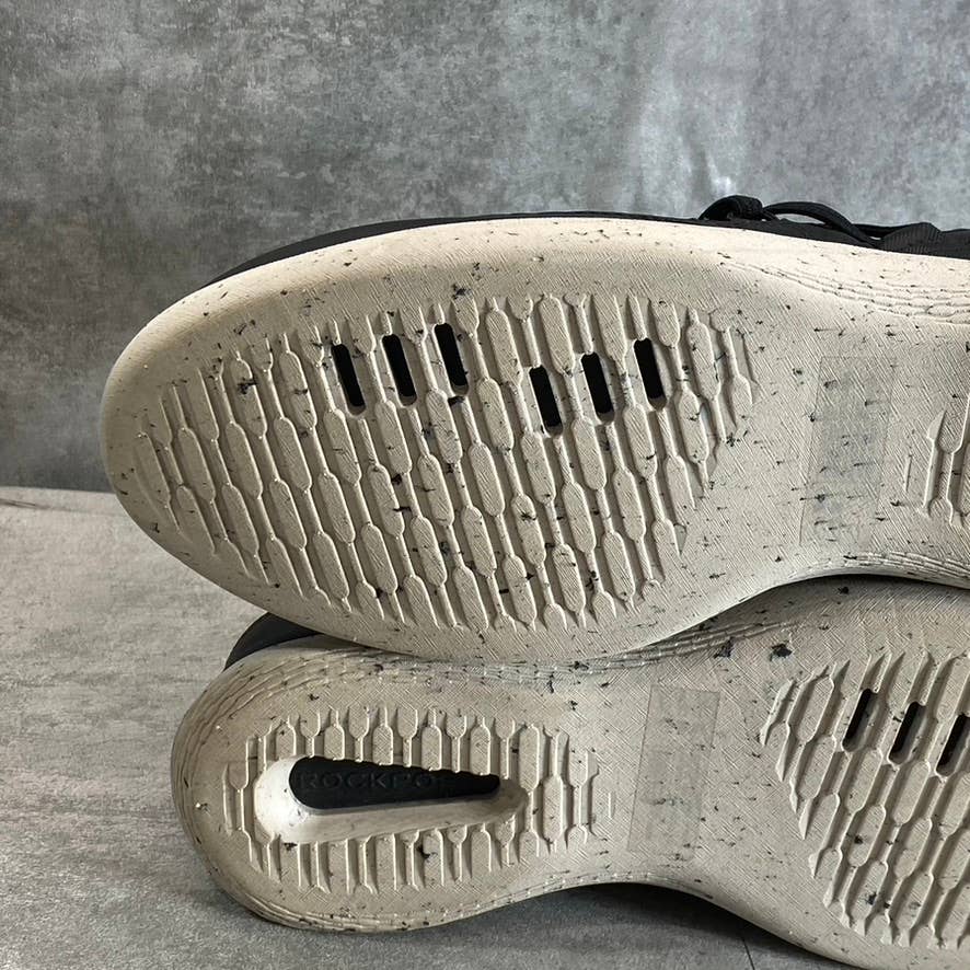 ROCKPORT Women's Black Knit TruFLEX Fly Washable Bungee Slip-On Sneakers SZ 9.5