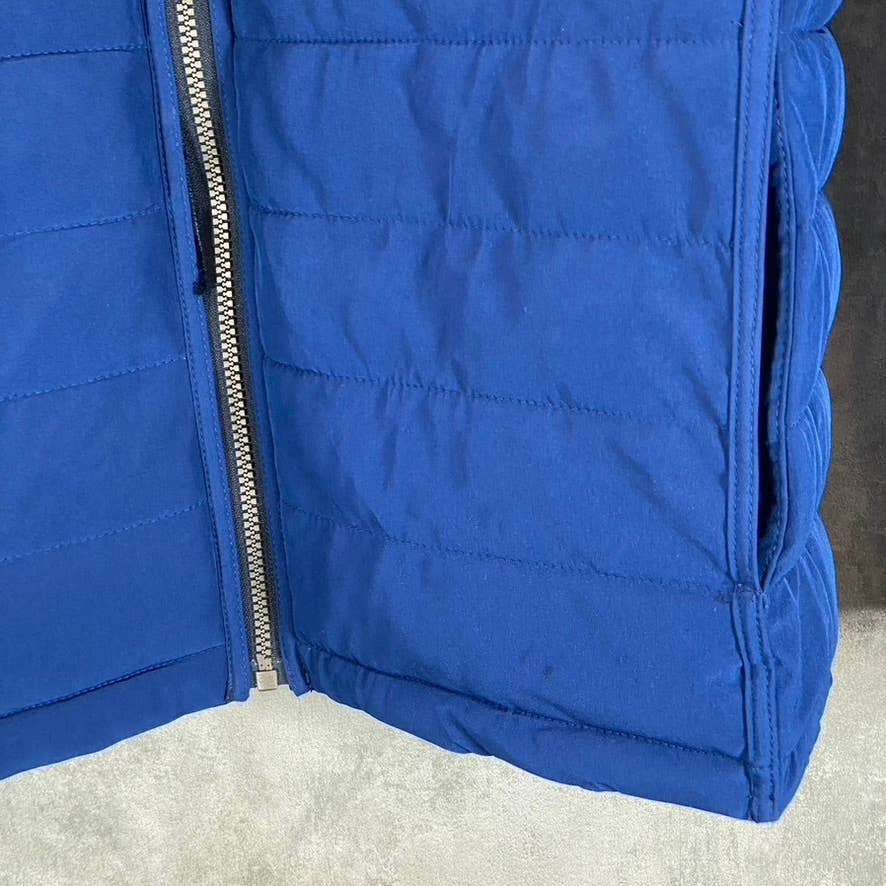 NAUTICA Men's Navy-Blue Reversible Mid-Weight Stretch Puffer Jacket SZ N/A
