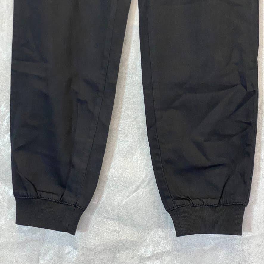 STYLE & CO Women's Deep Black Mid-Rise Comfort Drawstring Waist Utility Jogger Pull-On Pants SZ M