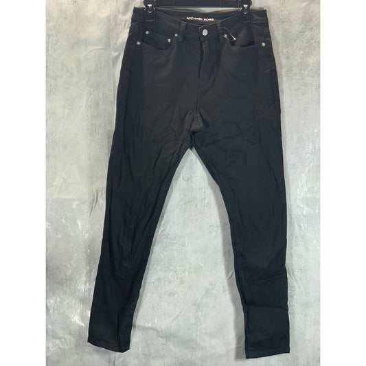 MICHAEL MICHAEL KORS Black Solid Selma Skinny High-Rise Denim Jeans SZ 8