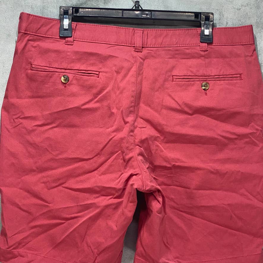 CLUB ROOM Red Regular-Fit 4-Way Stretch Shorts SZ 34
