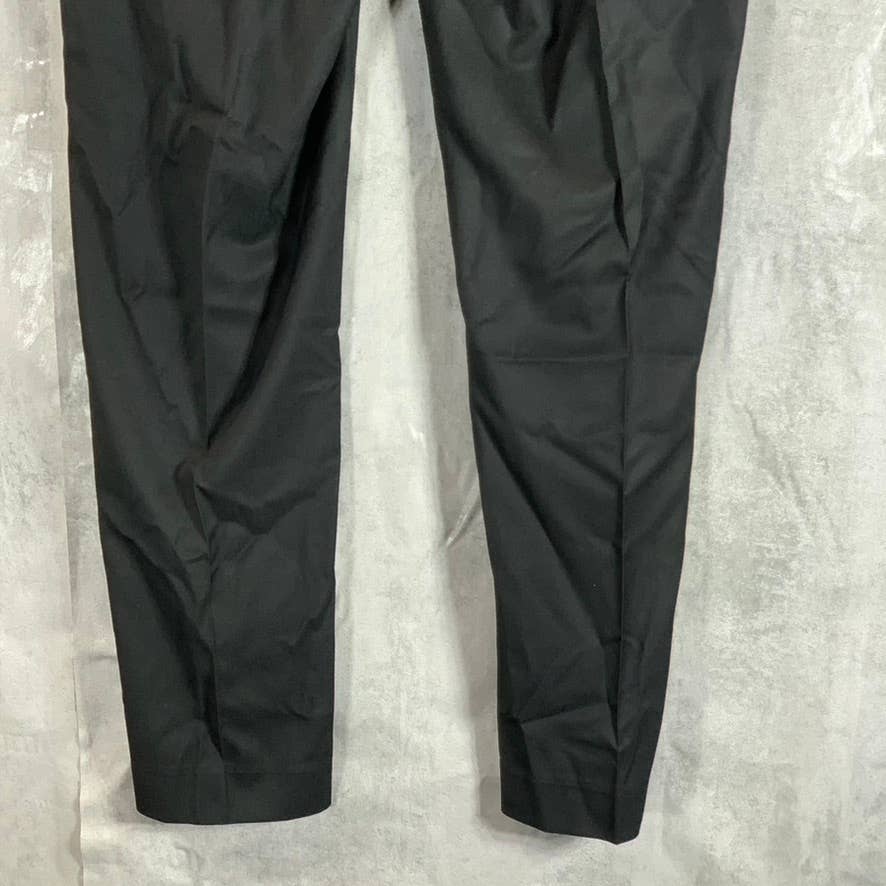 MARC NEW YORK Men's Black Modern-Fit Stretch Flat Front Suit Pants SZ 35X30