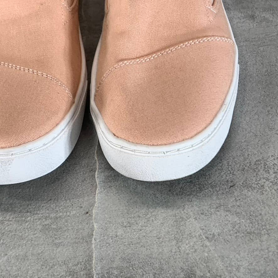 TOMS Women's Salmon Luca Canvas Wrapped Round-Toe Slip-On Sneakers SZ 6