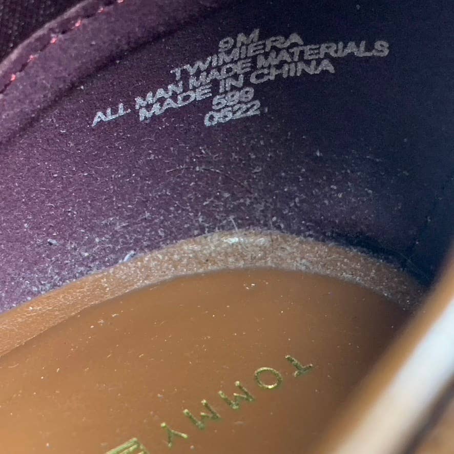 TOMMY HILFIGER Women's Medium Natural Imiera Side-Zip Ankle Boots SZ 9