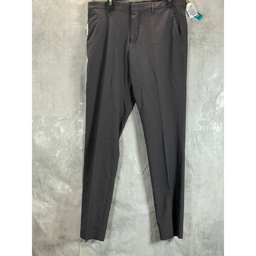 PERRY ELLIS PORTFOLIO Men's Charcoal Extra Slim-Fit Flex Stretch Pants 34x34