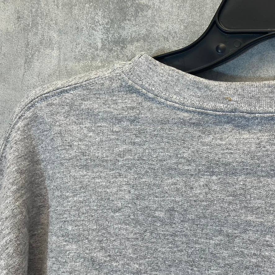 BP. Women's Gray Ying Yang Lover Graphic Crewneck Pullover Sweater SZ M