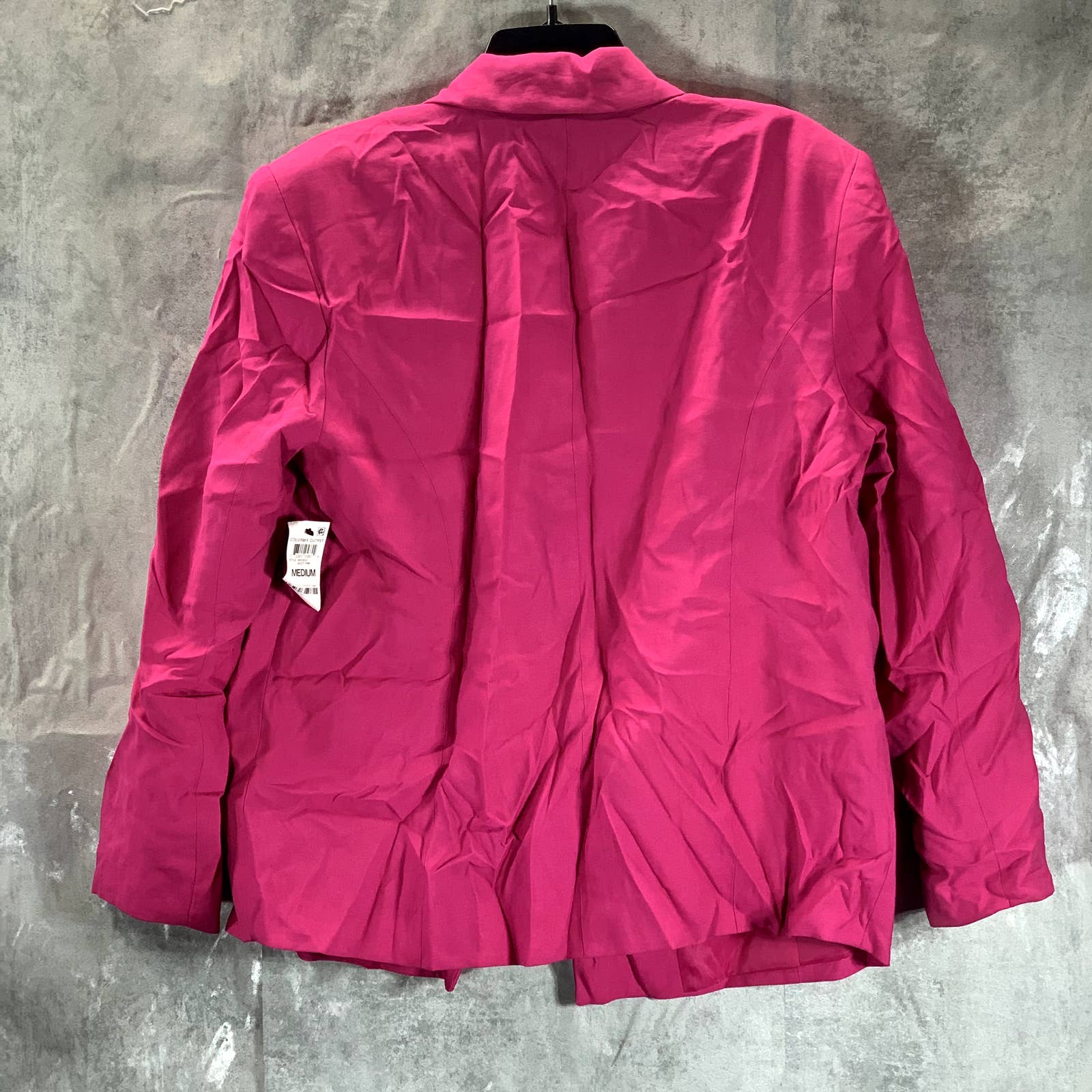 INC INTERNATIONAL CONCEPTS Women's Jazzy Pink One-Button Oversized Blazer SZ M