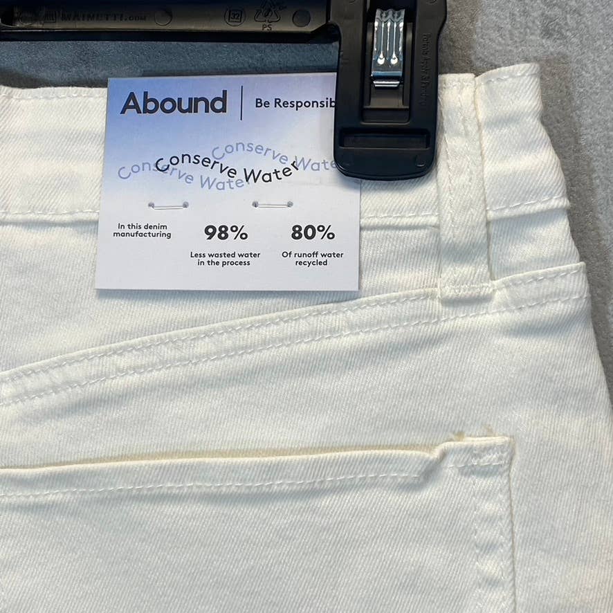 ABOUND Women's White High-Rise Skinny Denim Jeans SZ 28