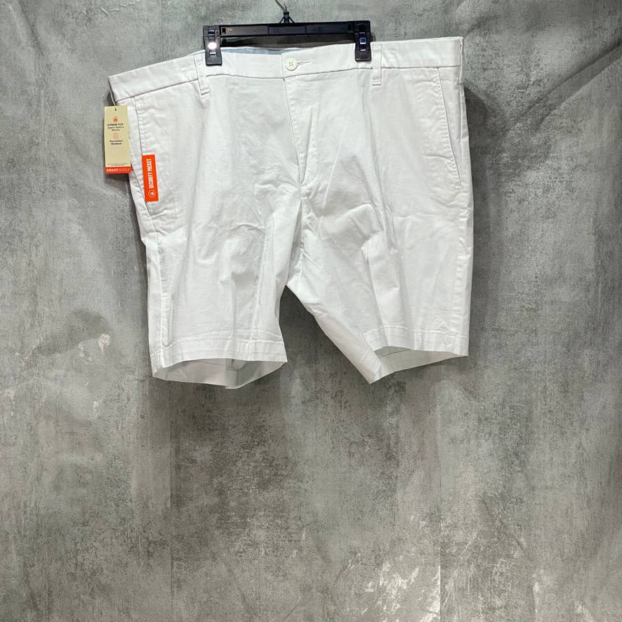 DOCKERS White Ultimate Supreme Flex Stretch Solid Shorts SZ 44