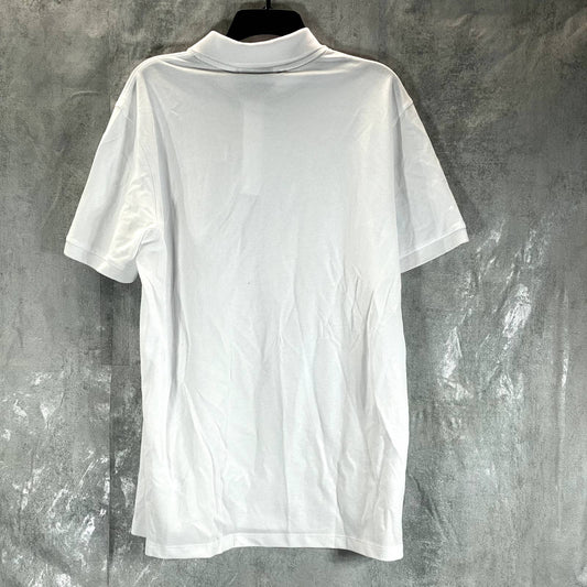 HUGO BOSS BOSS Men's White Cotton Pallas Embroidered Logo Polo Shirt SZ XL
