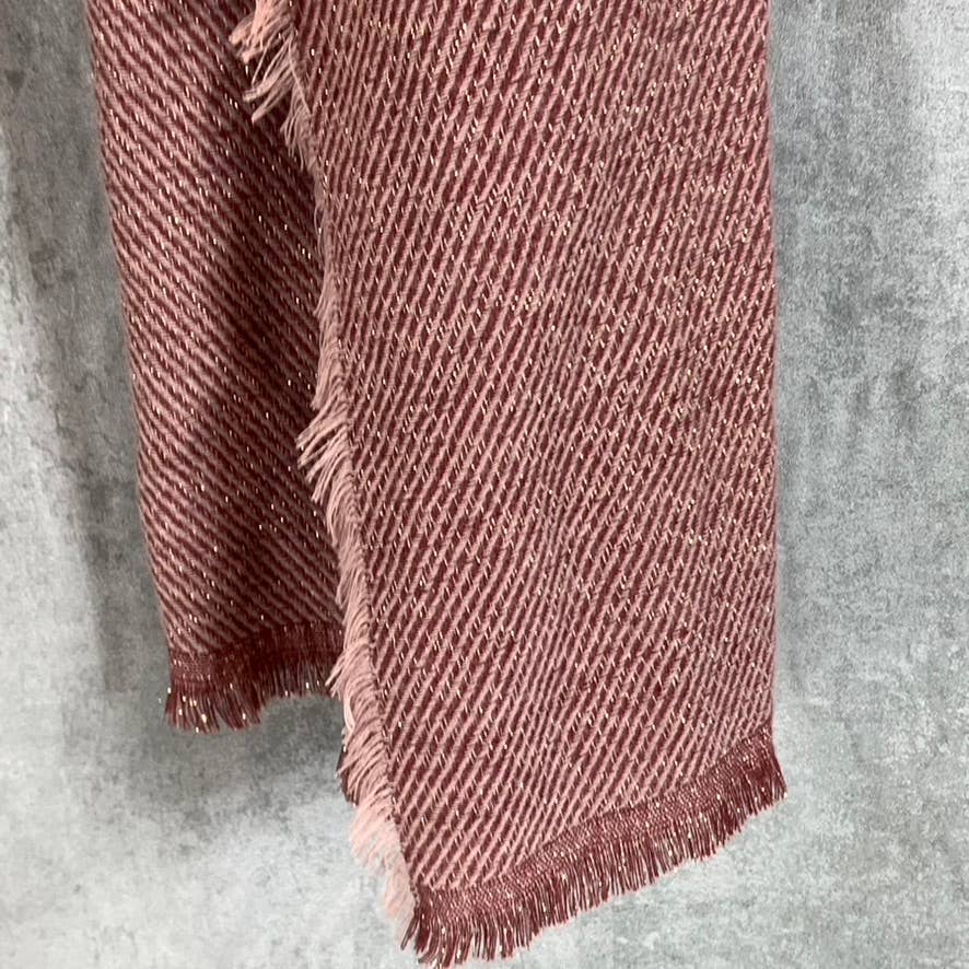 INC INTERNATIONAL CONCEPTS Women's Wine Two-Tone Shine Scarf SZ OS