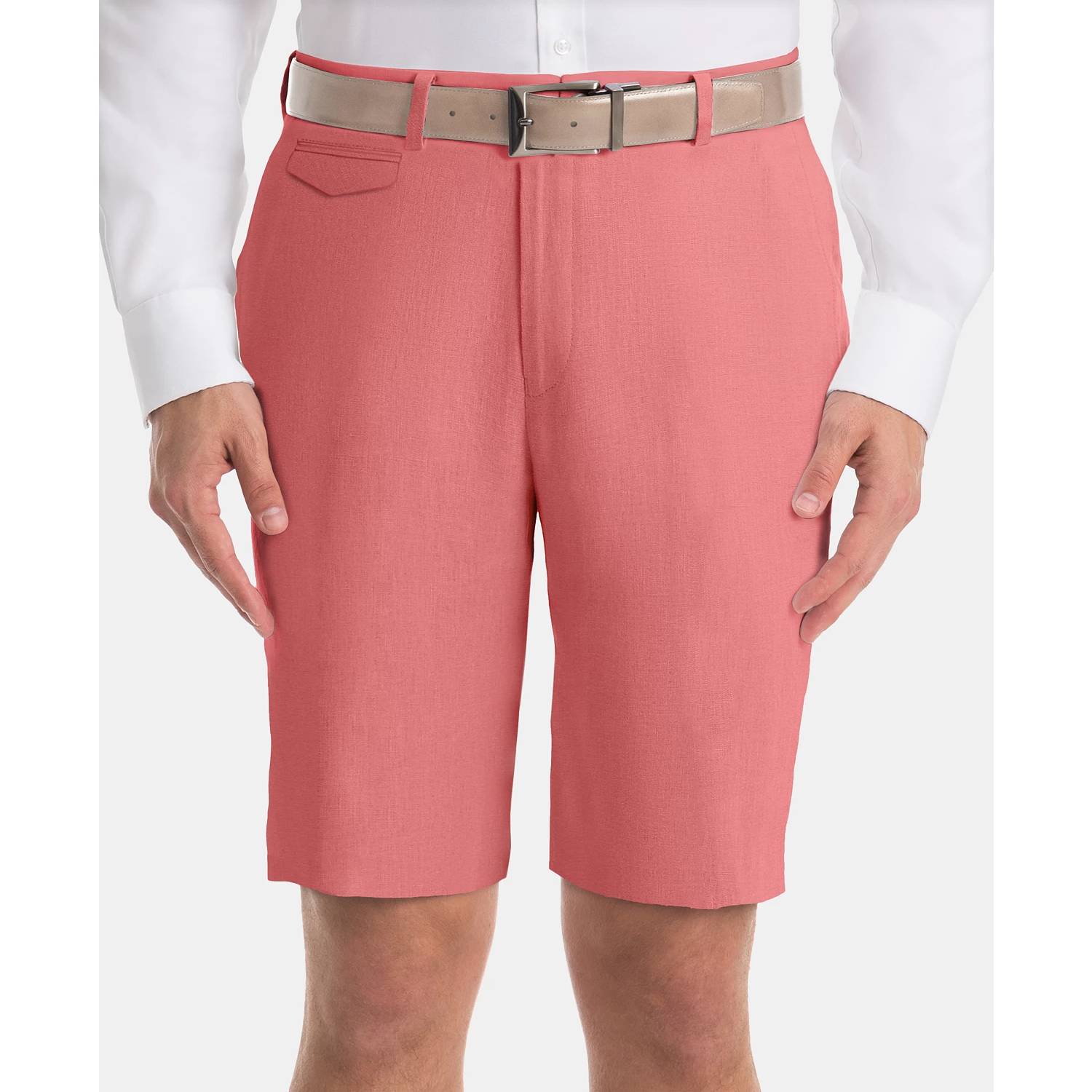 LAUREN RALPH LAUREN Red Classic Fit Linen Shorts SZ 16R