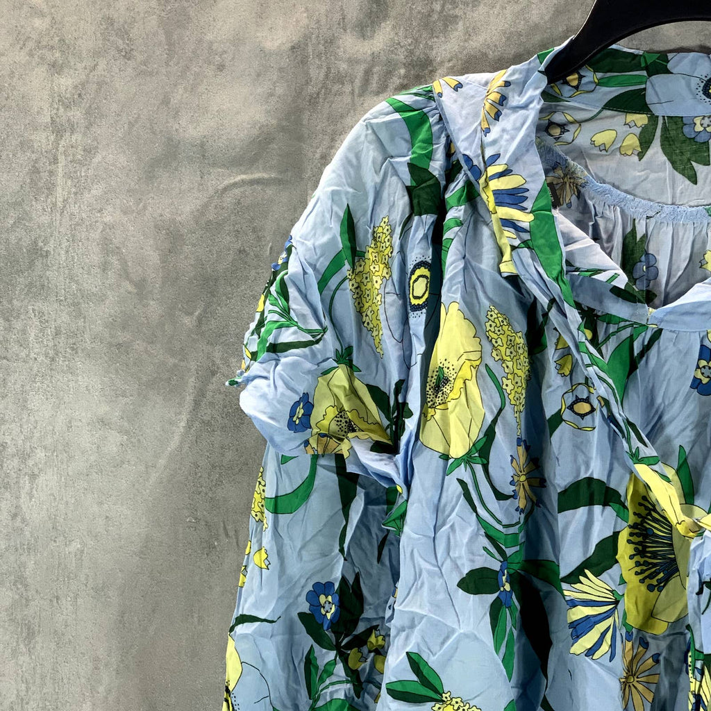 INC INTERNATIONAL CONCEPTS Women's Mabel Bouquet Ruffled Floral-Print Top SZ XL