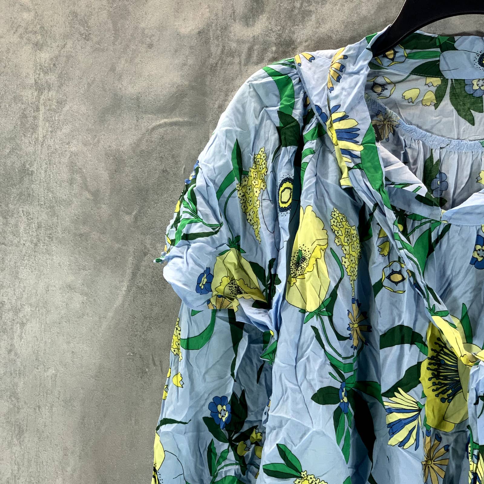 INC INTERNATIONAL CONCEPTS Women's Mabel Bouquet Ruffled Floral-Print Top SZ XL