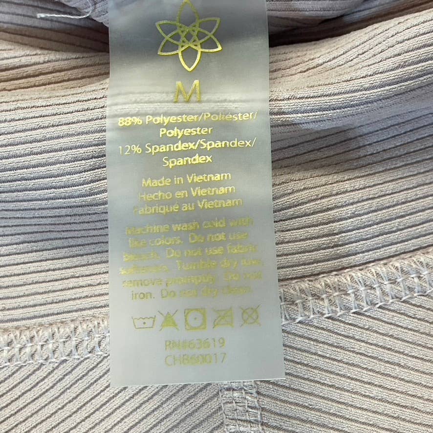 HARMONY & BALANCE Women's Lilac Ribbed High-Waist Tummy Control Pull-On Active Leggings SZ M