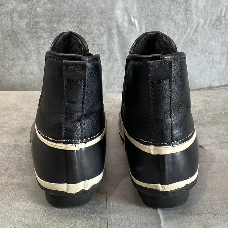 STYLE & CO Women's Black Smooth Heidie Cold-Weather Waterproof Slip-On Duck Boot