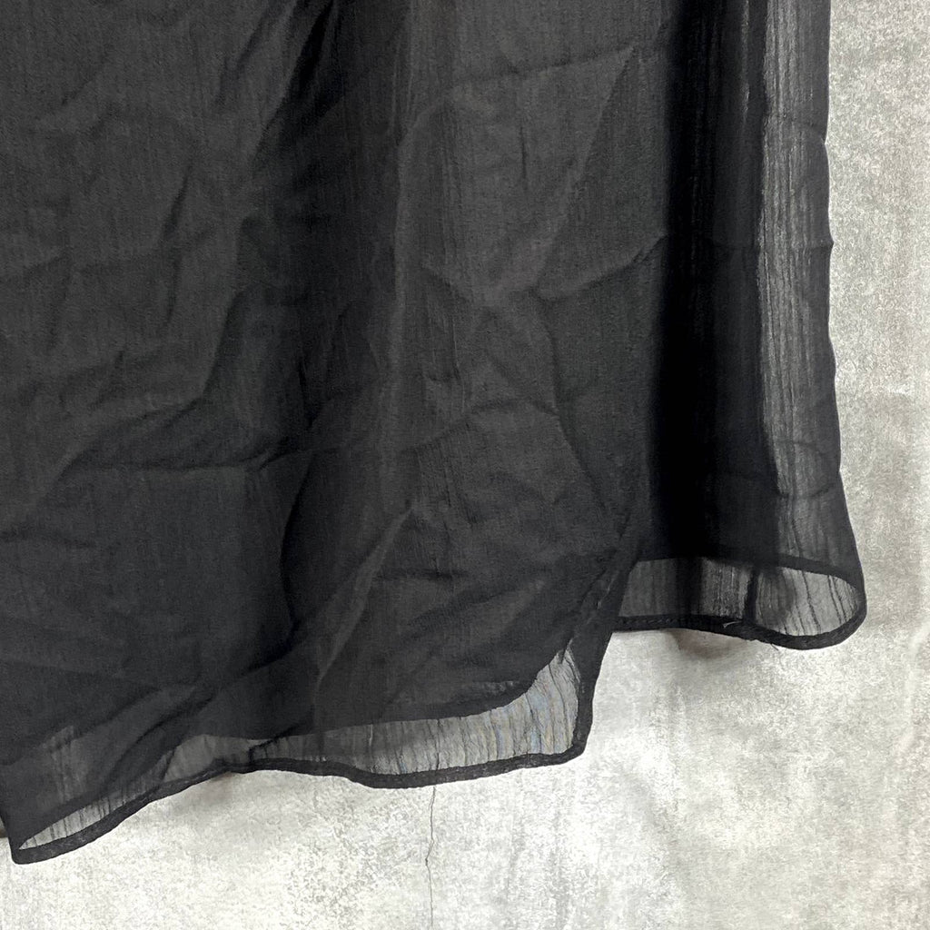 VINCE CAMUTO Women's Black Wide-Leg Yoryu Relaxed-Fit Pull-On Pants SZ M