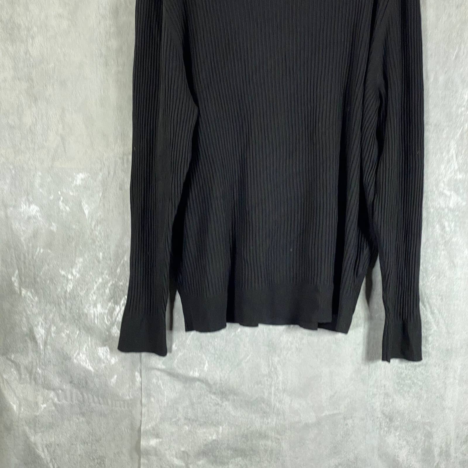 INC INTERNATIONAL CONCEPTS Men's Deep Black Ascher Rollneck Sweater SZ 2XL