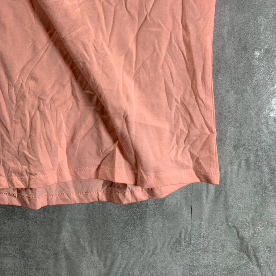 STYLE & CO Women's Champagne Pink Scoop-Neck Short Sleeve Classic Tee SZ S